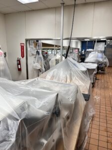 Grocery ceiling cleaning
