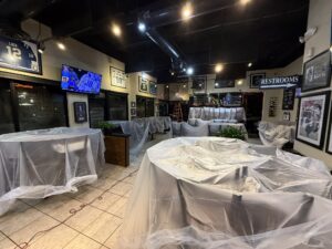 Restaurant ceiling cleaning