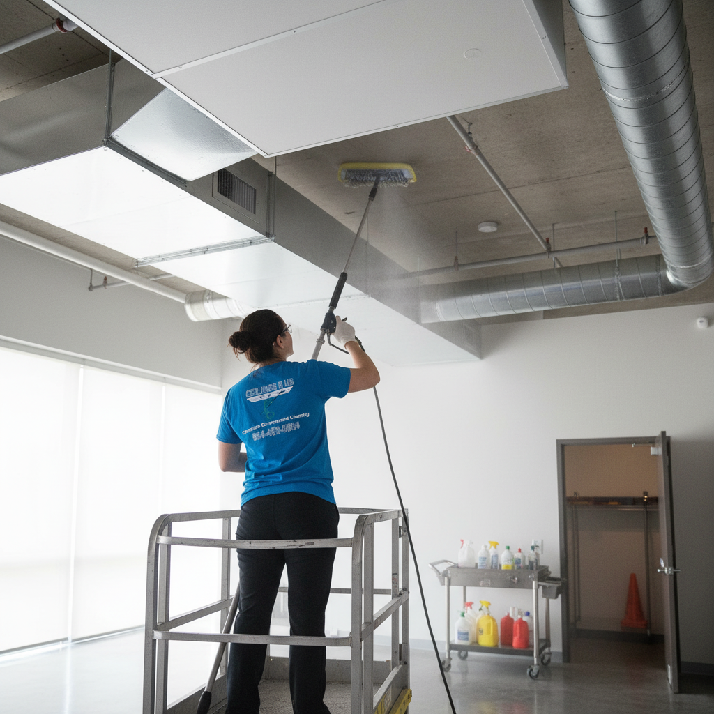 Specialized ceiling cleaning