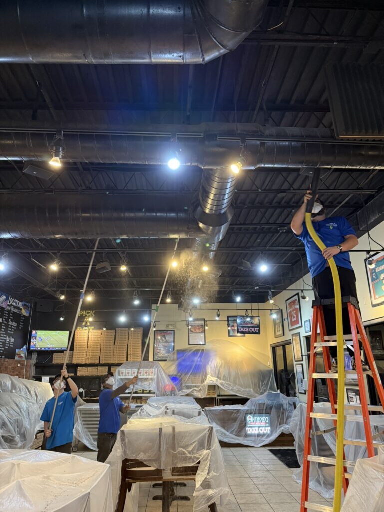 restaurant ceiling cleaning